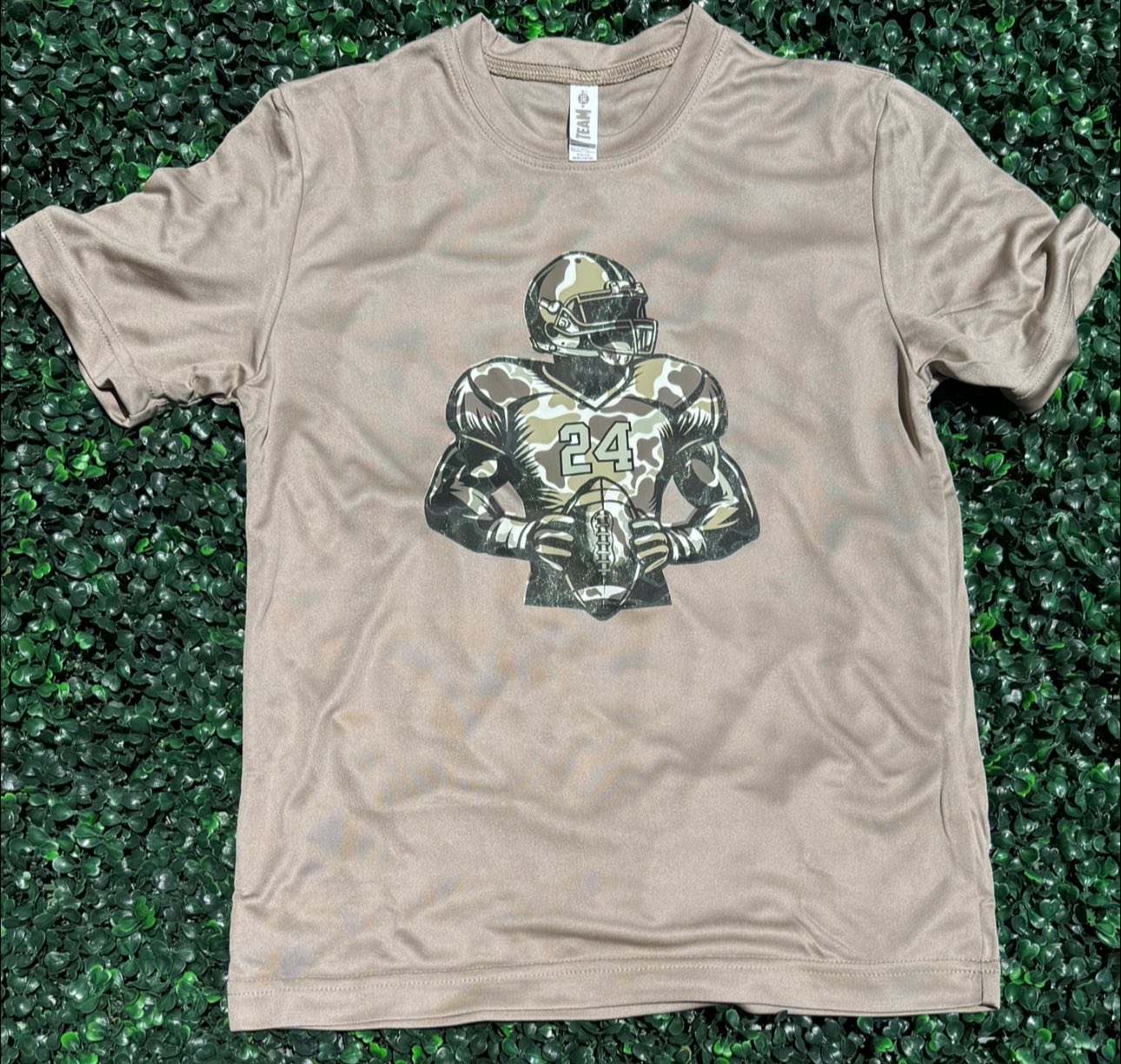 YOUTH Custom Camo Football Player Short Sleeve/Team 365/TT11Y