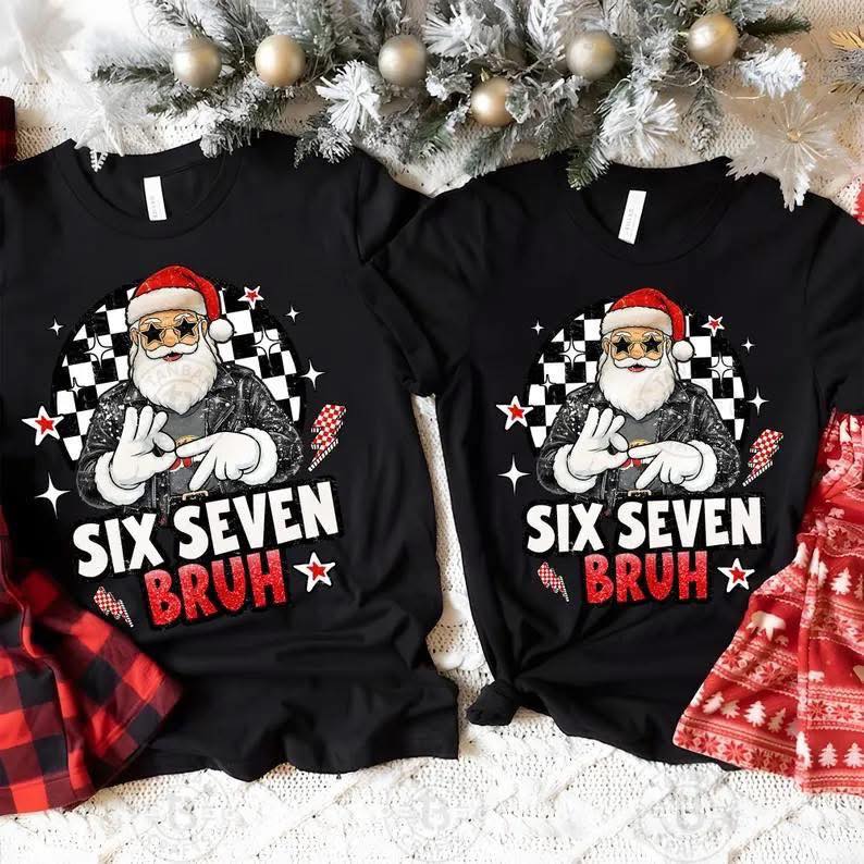 YOUTH Santa Six Seven Bruh Short Sleeve/Bella/3001Y