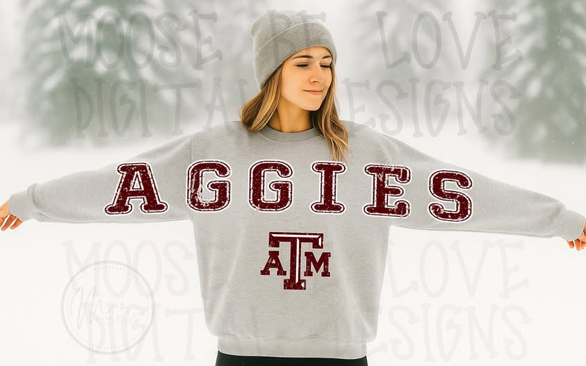 -AGGIES- Softstyle Sweatshirt/Gildan/SF000