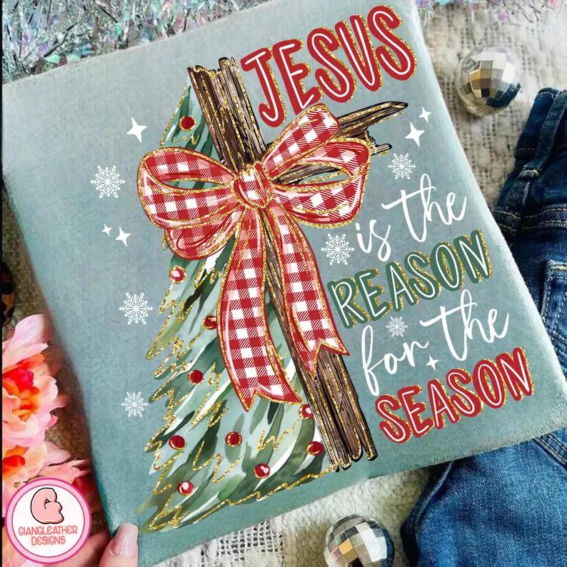 Jesus is the Reason for the Season Cross Short Sleeve/Comfort Color/1717