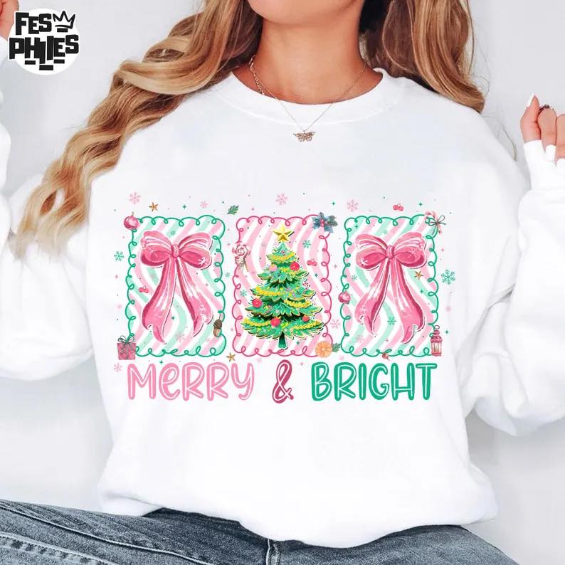 Merry & Bright Wavy Stripes Short Sleeve/Comfort Color/1717