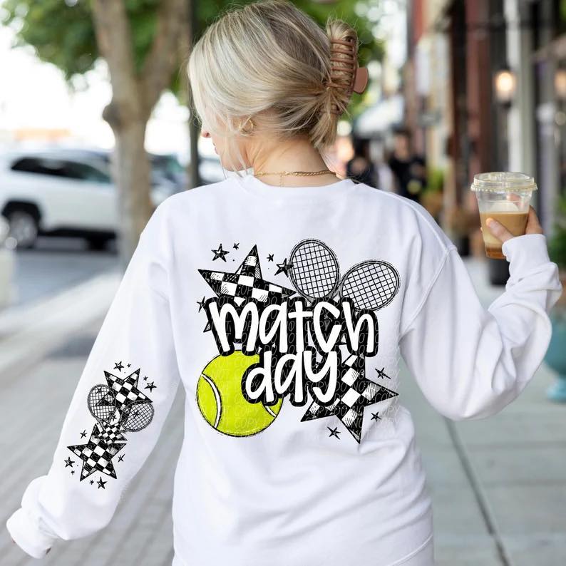 Match Day Tennis Long Sleeve/Comfort Color/6014