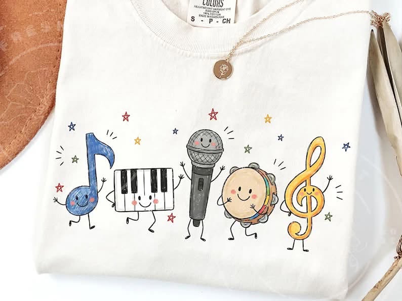 Occupation Doodle Character Short Sleeve/Comfort Color/1717