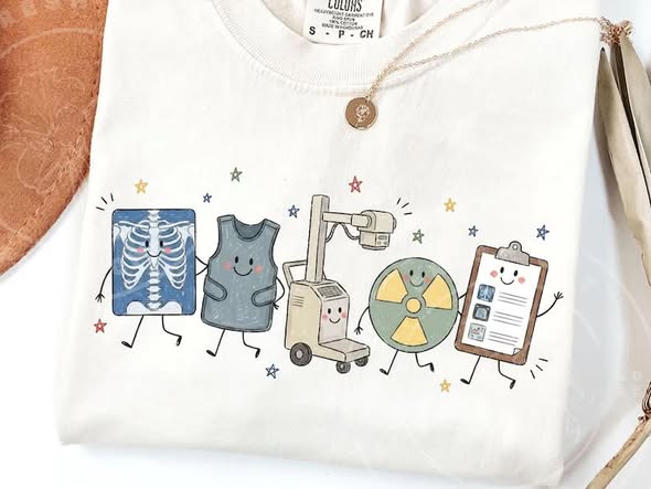 Occupation Doodle Character Short Sleeve/Comfort Color/1717