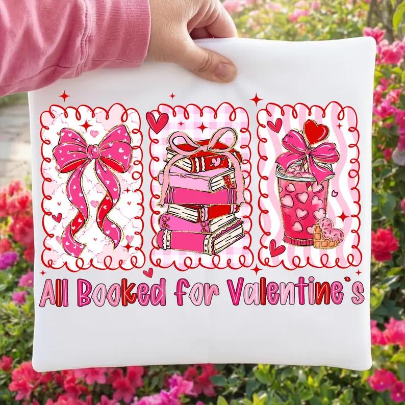 Preppy All Booked for Valentine's Short Sleeve/Comfort Color/1717
