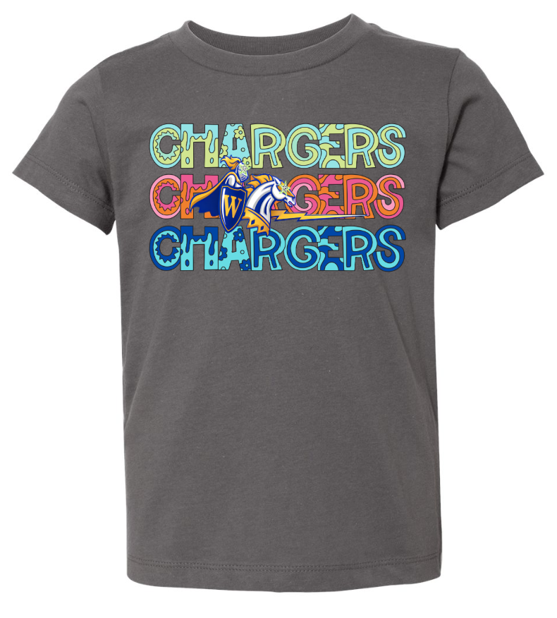 TODDLER Groovy Custom Chargers Short Sleeve/Bella/3001T