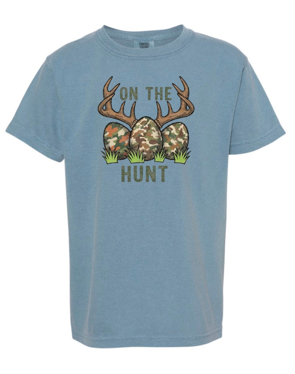 YOUTH Eggs On The Hunt Short Sleeve / Comfort Color / 9018