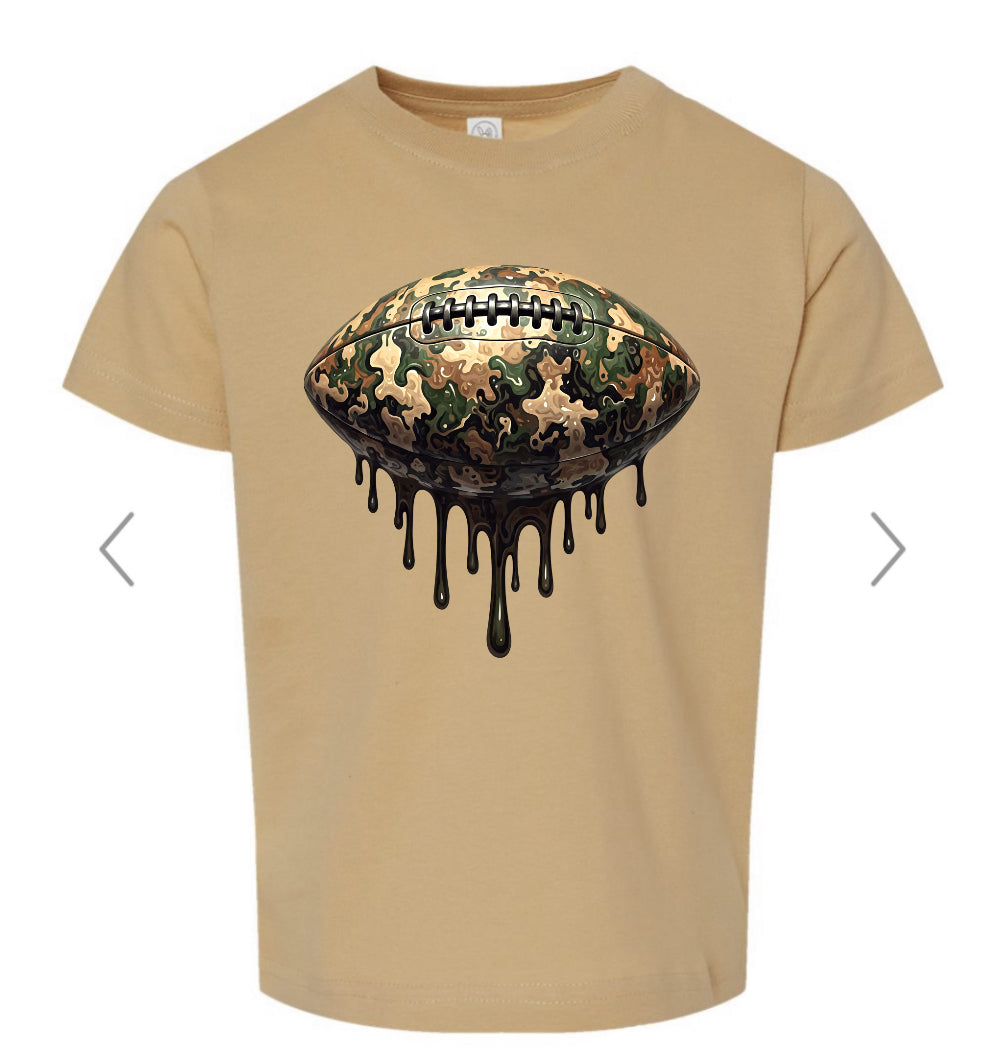 TODDLER Camo Drip Football Short Sleeve/Rabbit Skins/3321