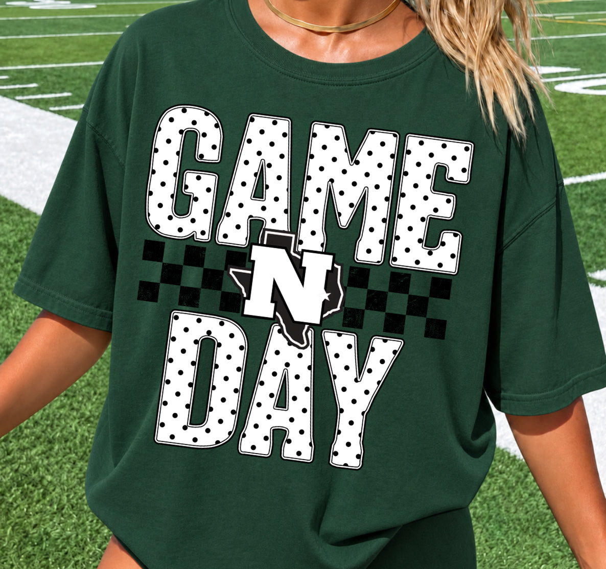 Game Day Polka Dot Short Sleeve/Bella/3001