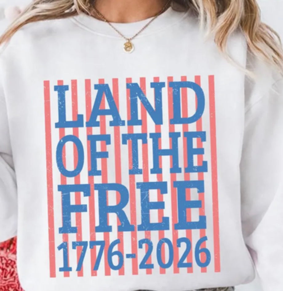 Land of the Free 1776-2026 Short Sleeve/Comfort Color/1717