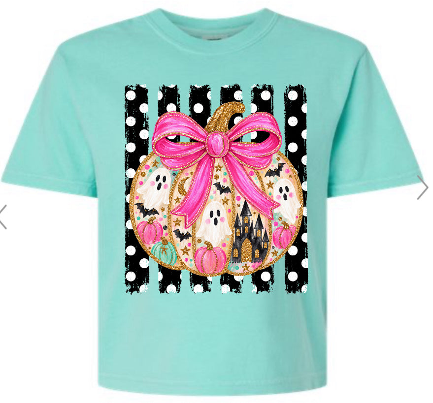 Colorful Pumpkin Short Sleeve/Comfort Color 3023CL BOXY/CROP