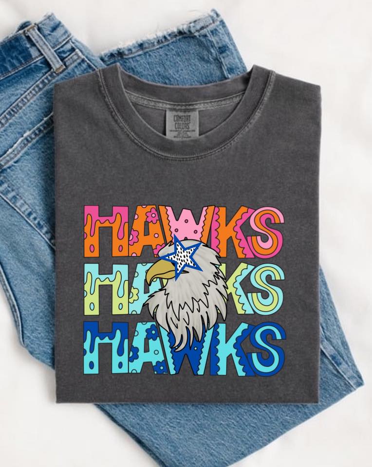 Groovy Hawks Short Sleeve/Comfort Color/1717