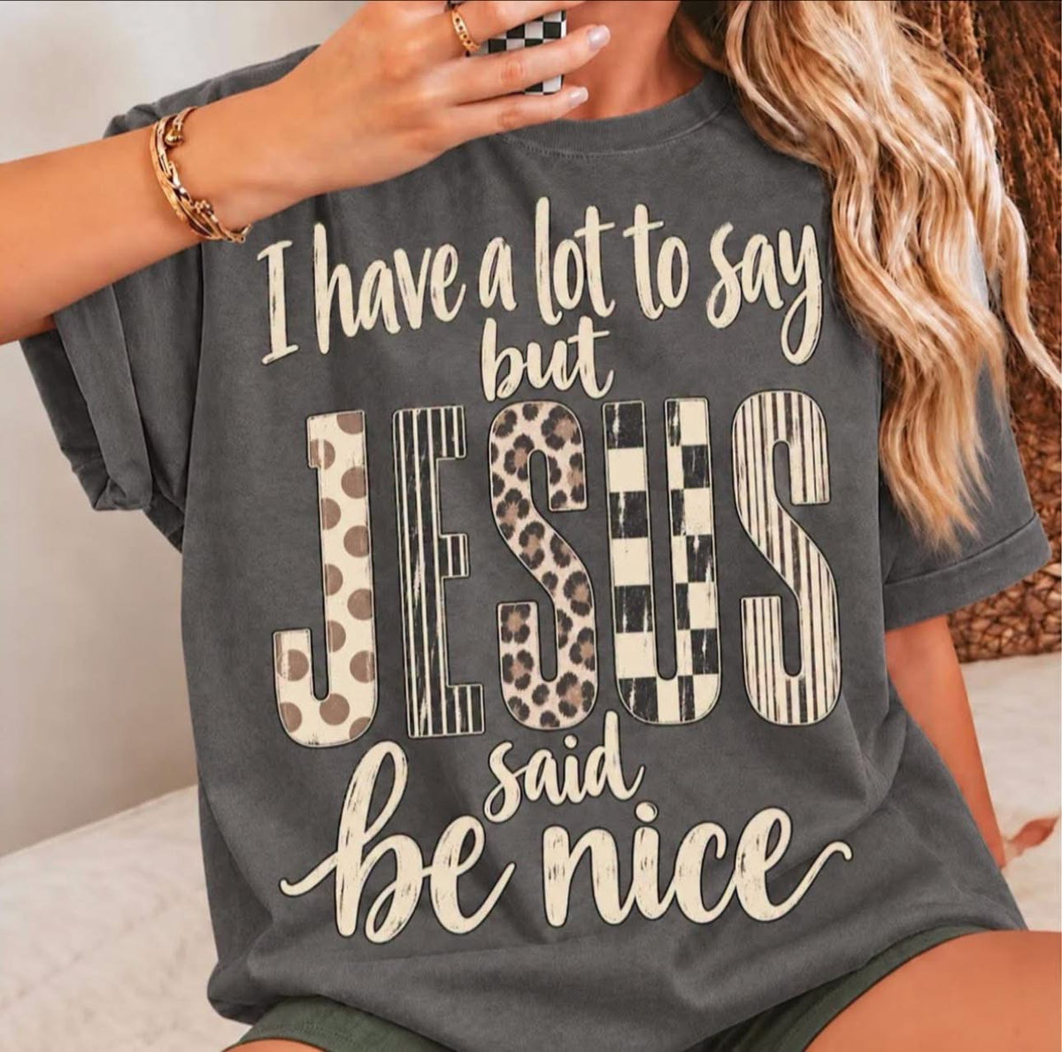 Jesus Said Be Nice Short Sleeve/Comfort Color/1717