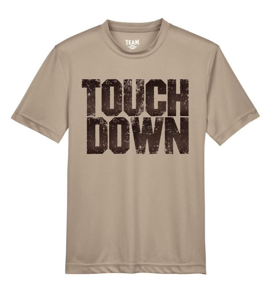 YOUTH Distressed Touch Down Short Sleeve/Team 365/TT11Y