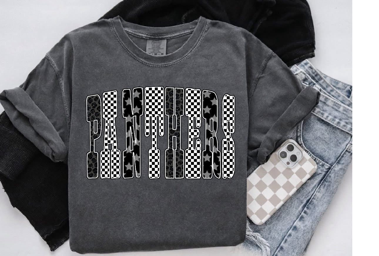 Bubble Panthers Short Sleeve/Comfort Color/1717