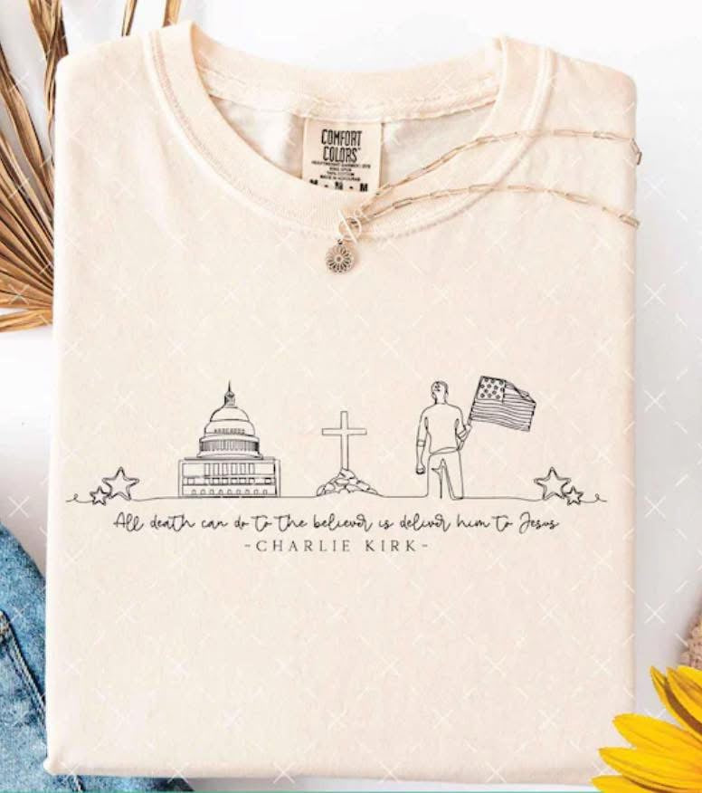 Charlie Kirk Doodle Short Sleeve/Comfort Color/1717