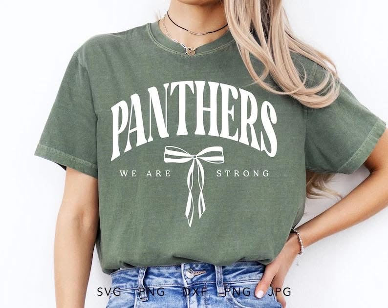 Coquette Panthers are Strong Sweatshirt/Gildan/18000