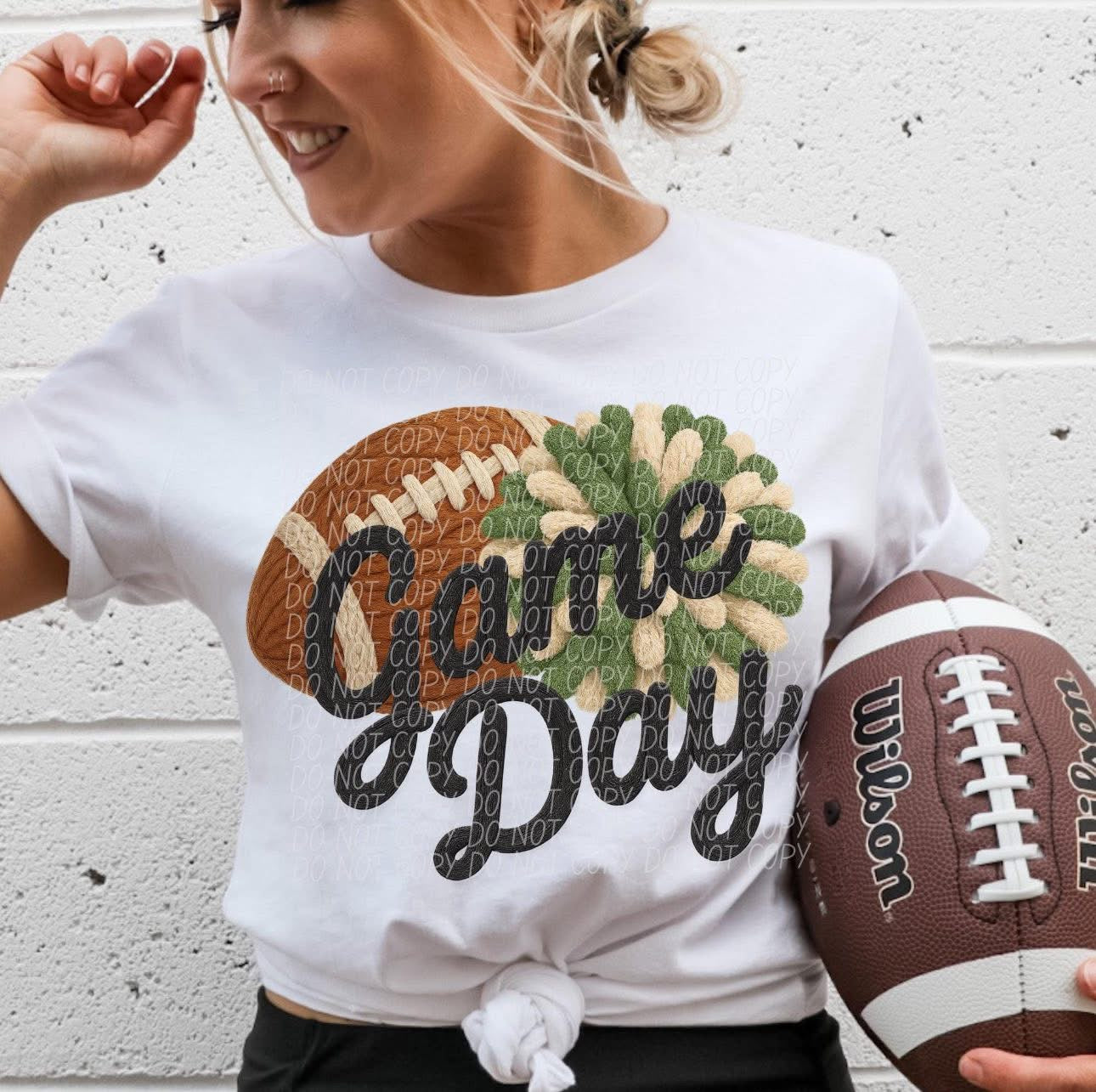 Faux Yarn Game Day Short Sleeve/Comfort Color/1717
