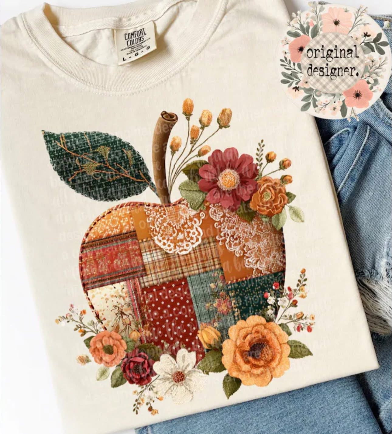 Patchwork Apple Short Sleeve/Bella/3001