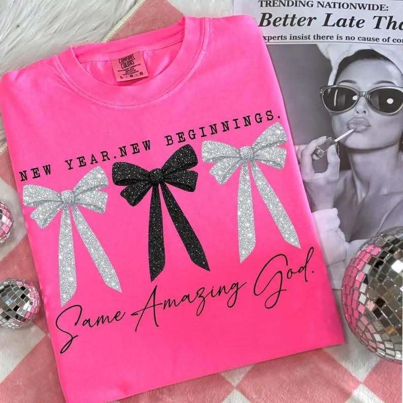 New Year. New Beginnings. Short Sleeve/Comfort Color/1717