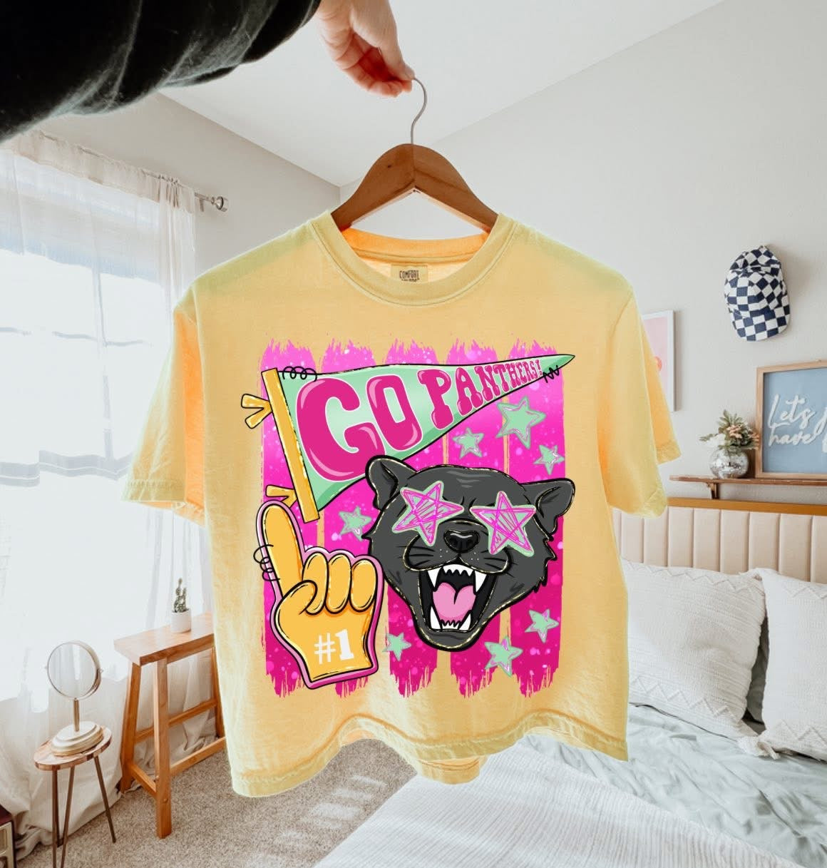 Preppy Fan Mascot Short Sleeve/Comfort Color/3023CL