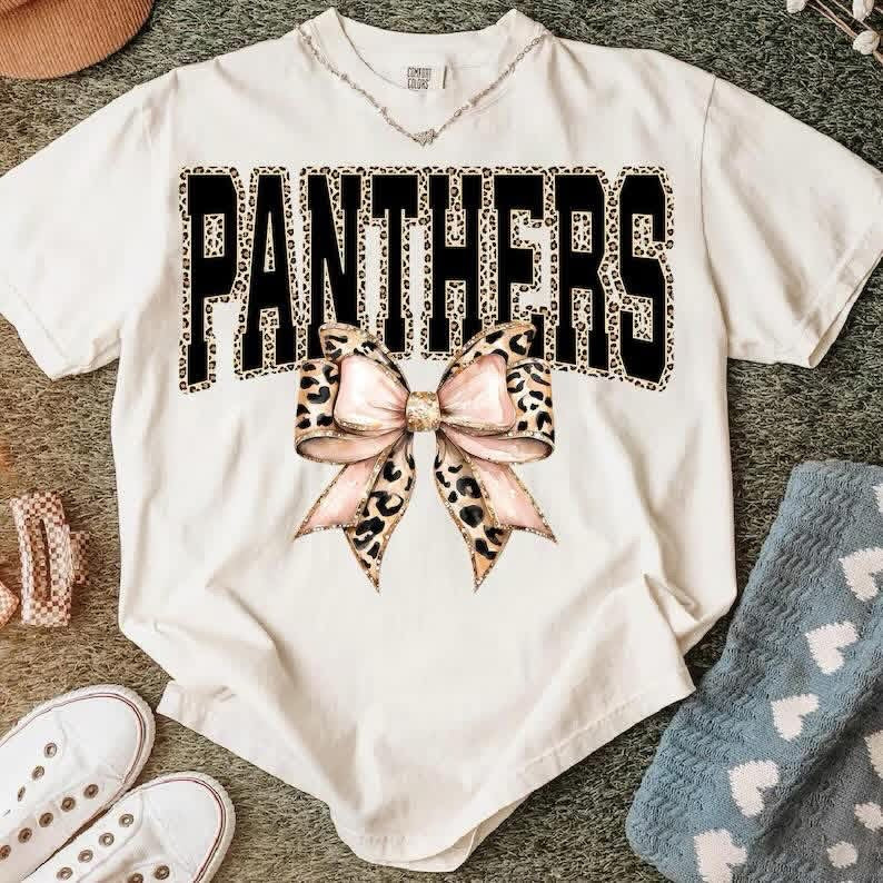Coquette Leopard Panthers Short Sleeve/Bella/3001