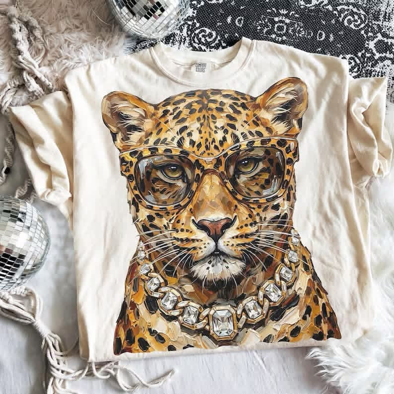 Glam Jaguar Short Sleeve/Comfort Color 3023CL BOXY/CROP