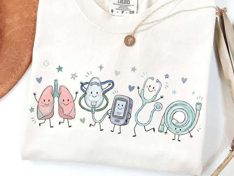 Occupation Doodle Character Short Sleeve/Comfort Color/1717 (Copy)