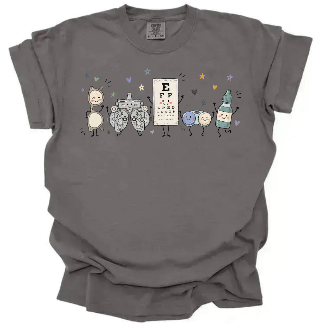 Occupation Doodle Character Short Sleeve/Comfort Color/1717