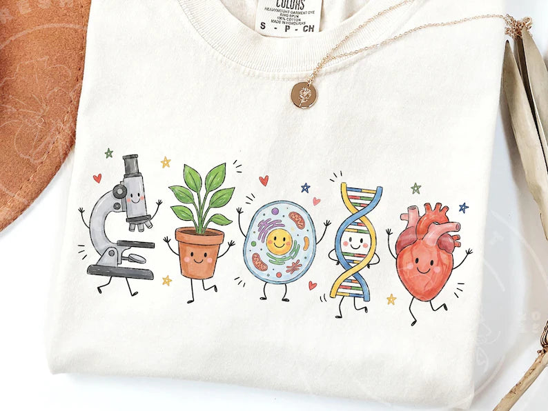 Occupation Doodle Character Short Sleeve/Comfort Color/1717 (Copy)