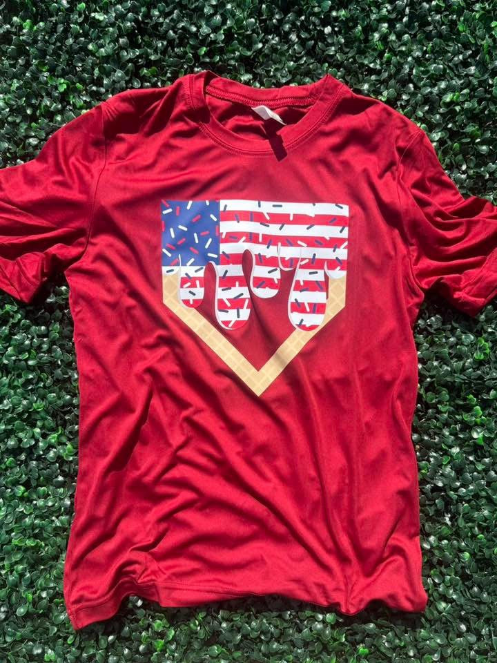 YOUTH Baseball Stripes Drip Short Sleeve/Team 365/TT11Y