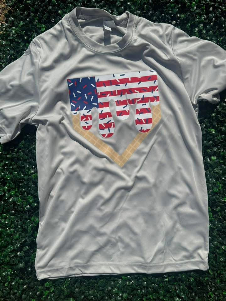 YOUTH Baseball Stripes Drip Short Sleeve/Team 365/TT11Y