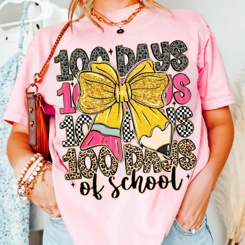 YOUTH 100 DAYS BOW Short Sleeve/Bella/3001Y
