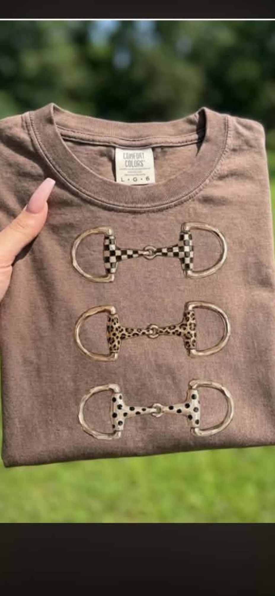 Western Bit Trio Short Sleeve/Comfort Color/1717