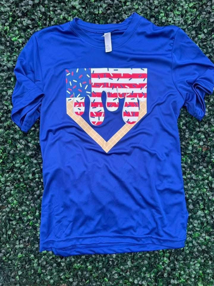 YOUTH Baseball Stripes Drip Short Sleeve/Team 365/TT11Y