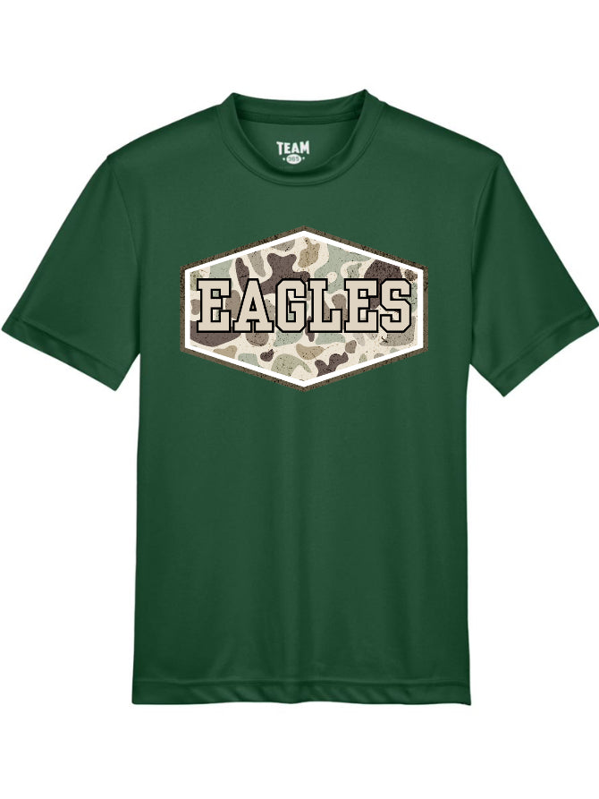 YOUTH Camo Badge Word Short Sleeve/Team 365/TT11Y