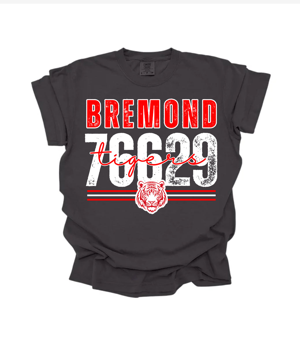 Bremond Tigers Short Sleeve/Comfort Color/1717