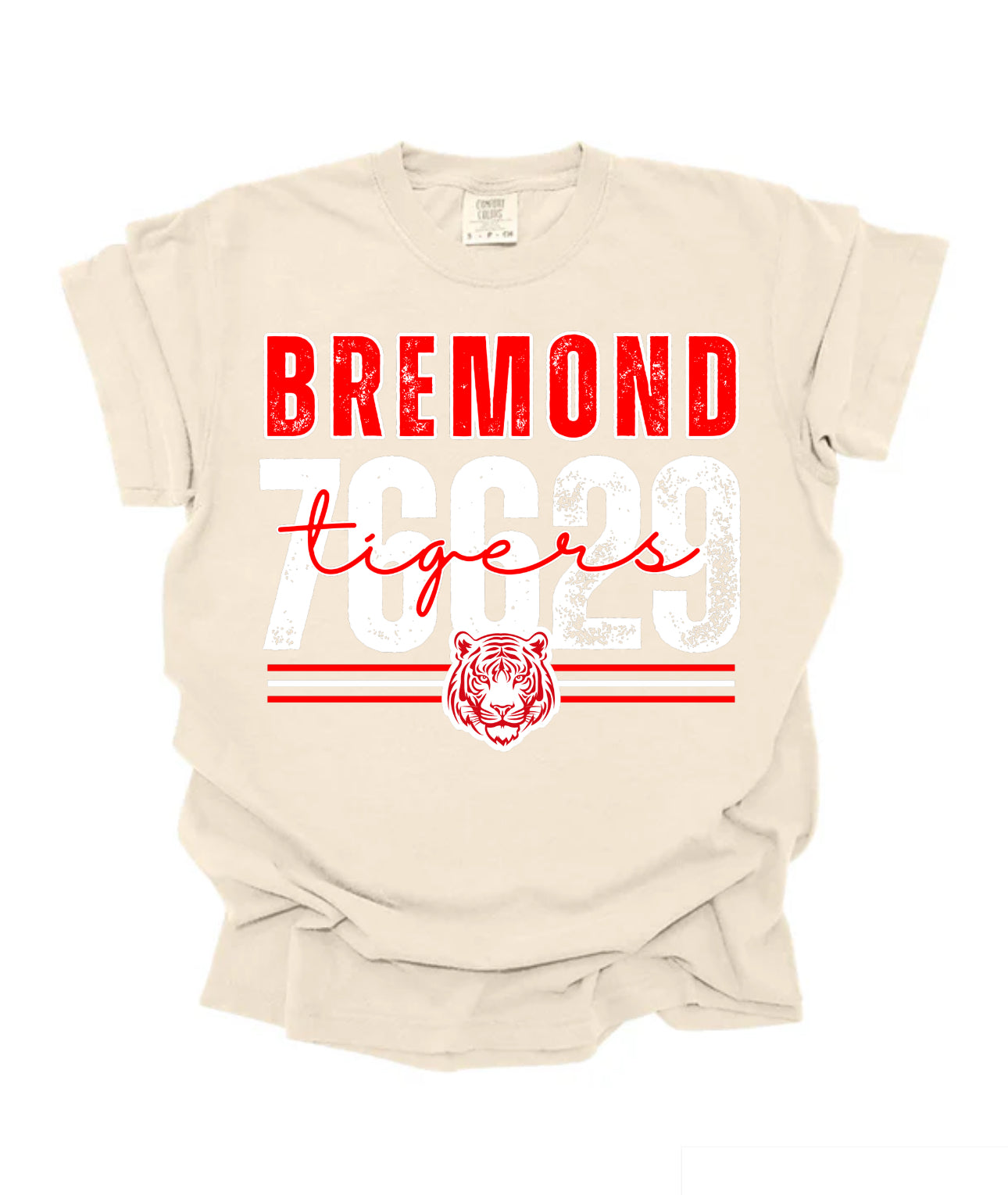 Bremond Tigers Short Sleeve/Comfort Color/1717