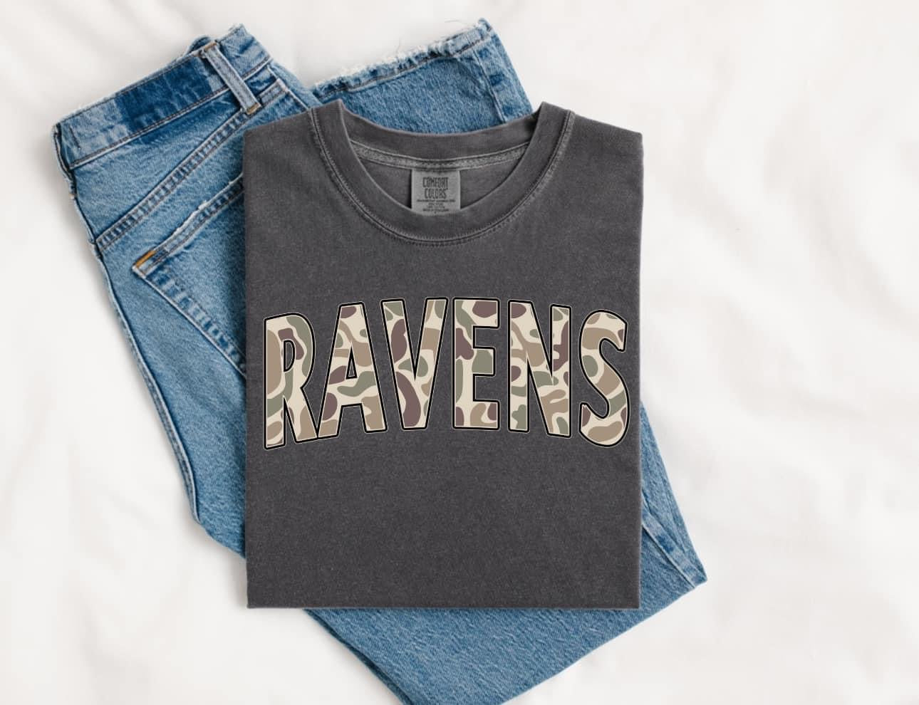 Youth Camo Mascot Comfort Color Short Sleeve 9018