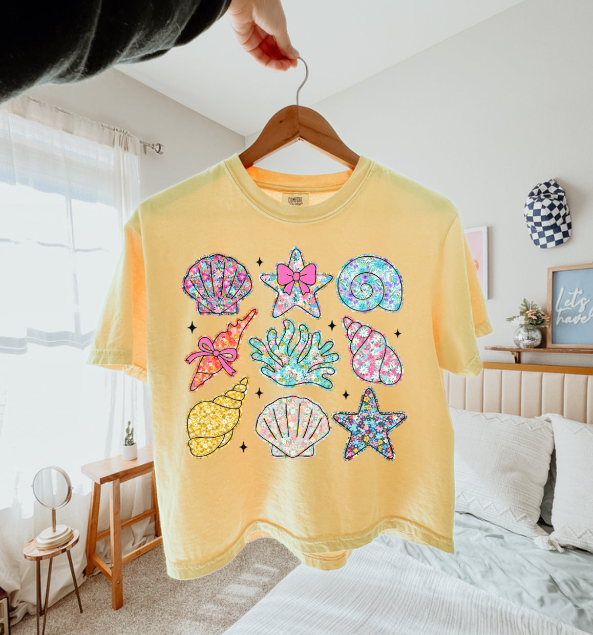 Wildflower Seashells Short Sleeve/Comfort Color 3023CL