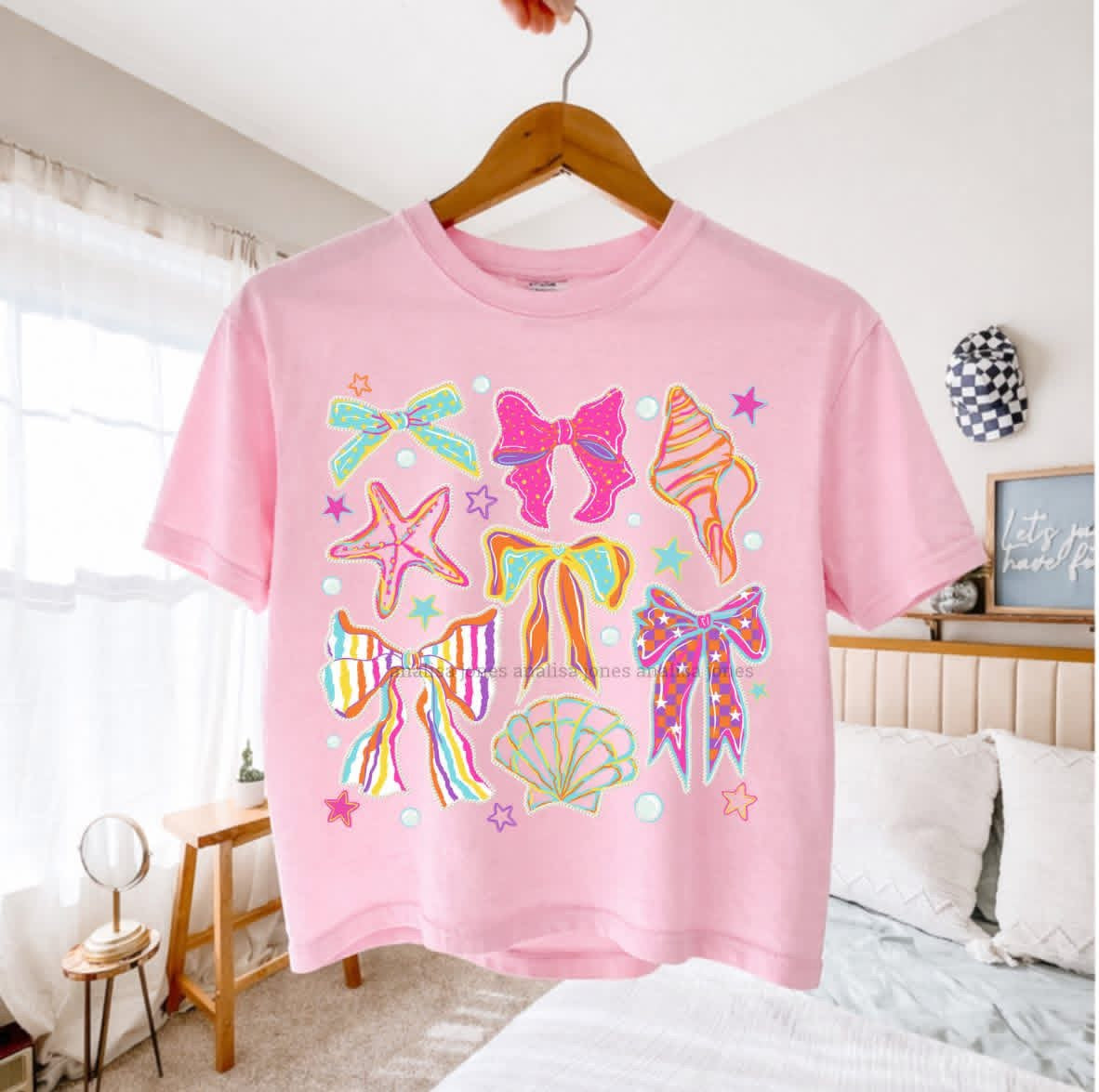 YOUTH Bows & Shells Short Sleeve / Comfort Color 9018