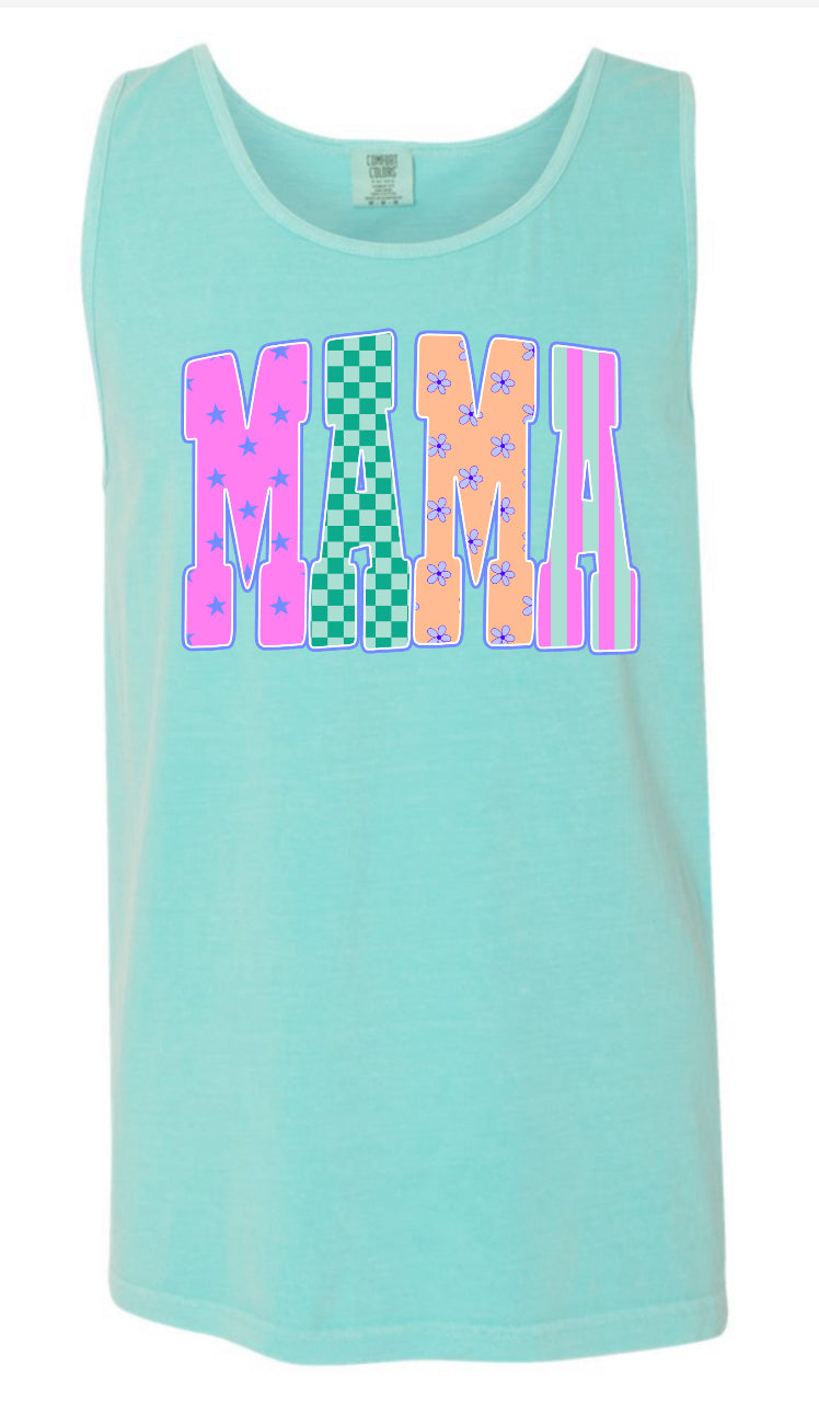 Floral Mama Sleeveless/Comfort Color/9360