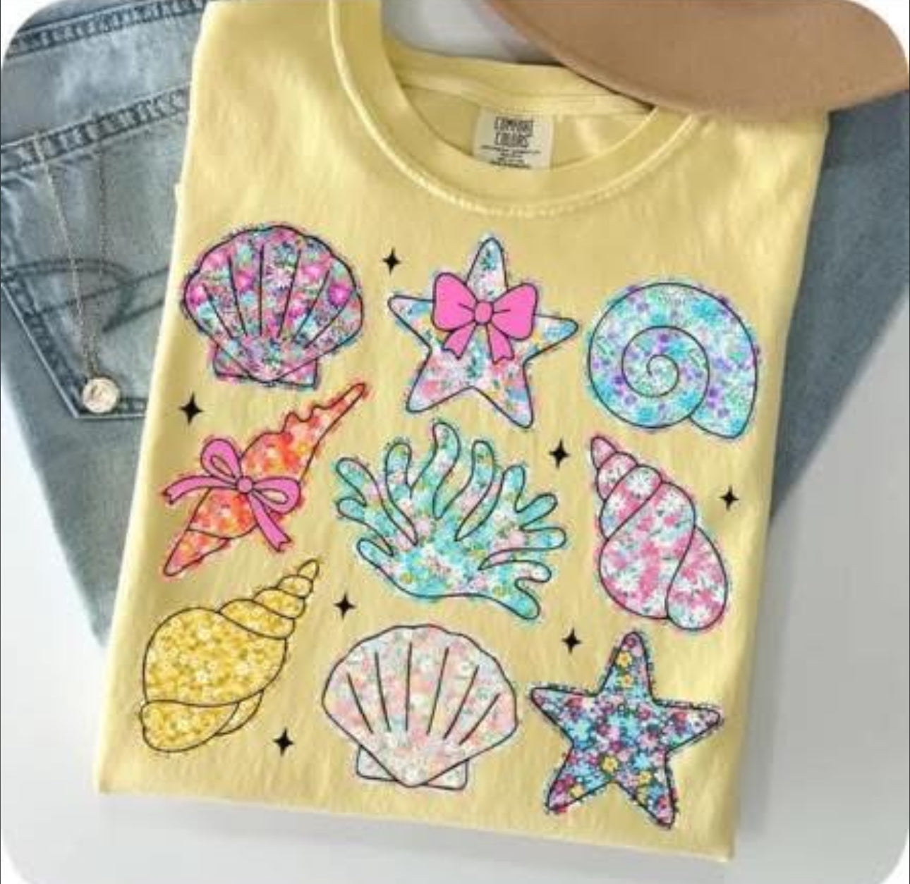 YOUTH SEASHELLS Short Sleeve / Comfort Color / 9018