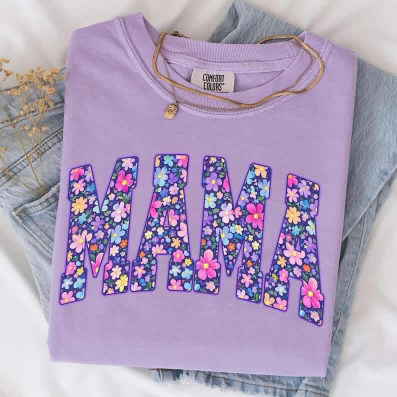 Floral Mama Short Sleeve/Comfort Color/1717