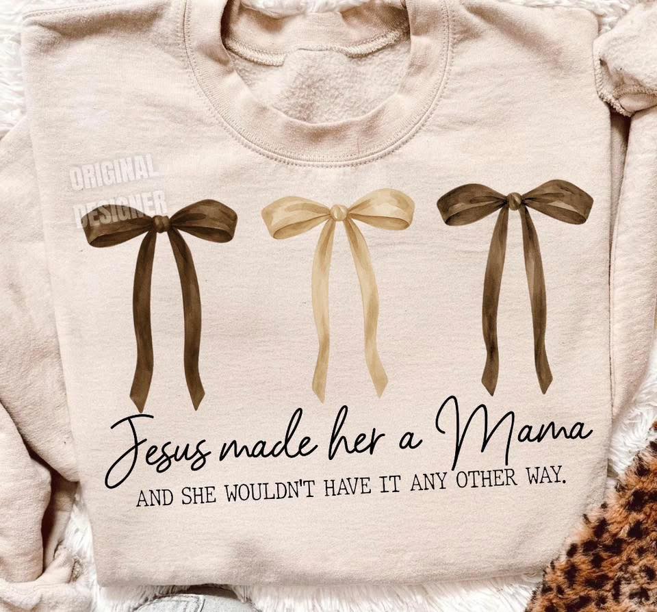 Jesus Made Her a Mama Softstyle Sweatshirt/Gildan/SF000