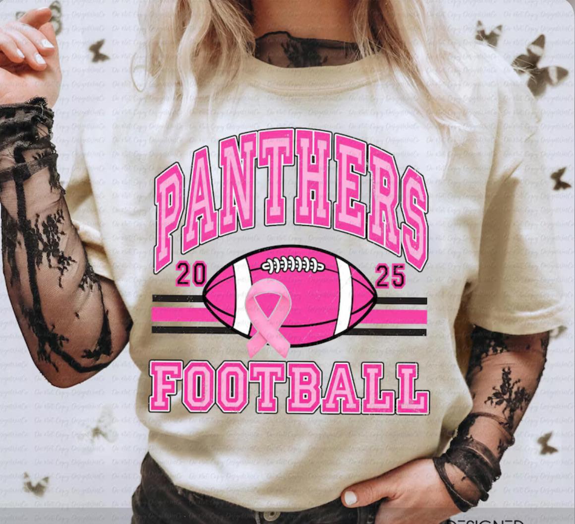 Panther Football Pink Out Short Sleeve/Team 365/TT11