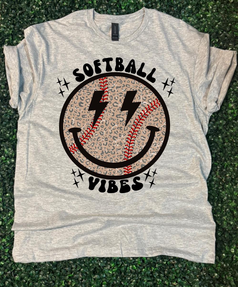 Leopard Smiley Vibes Gildan Short Sleeve 64000