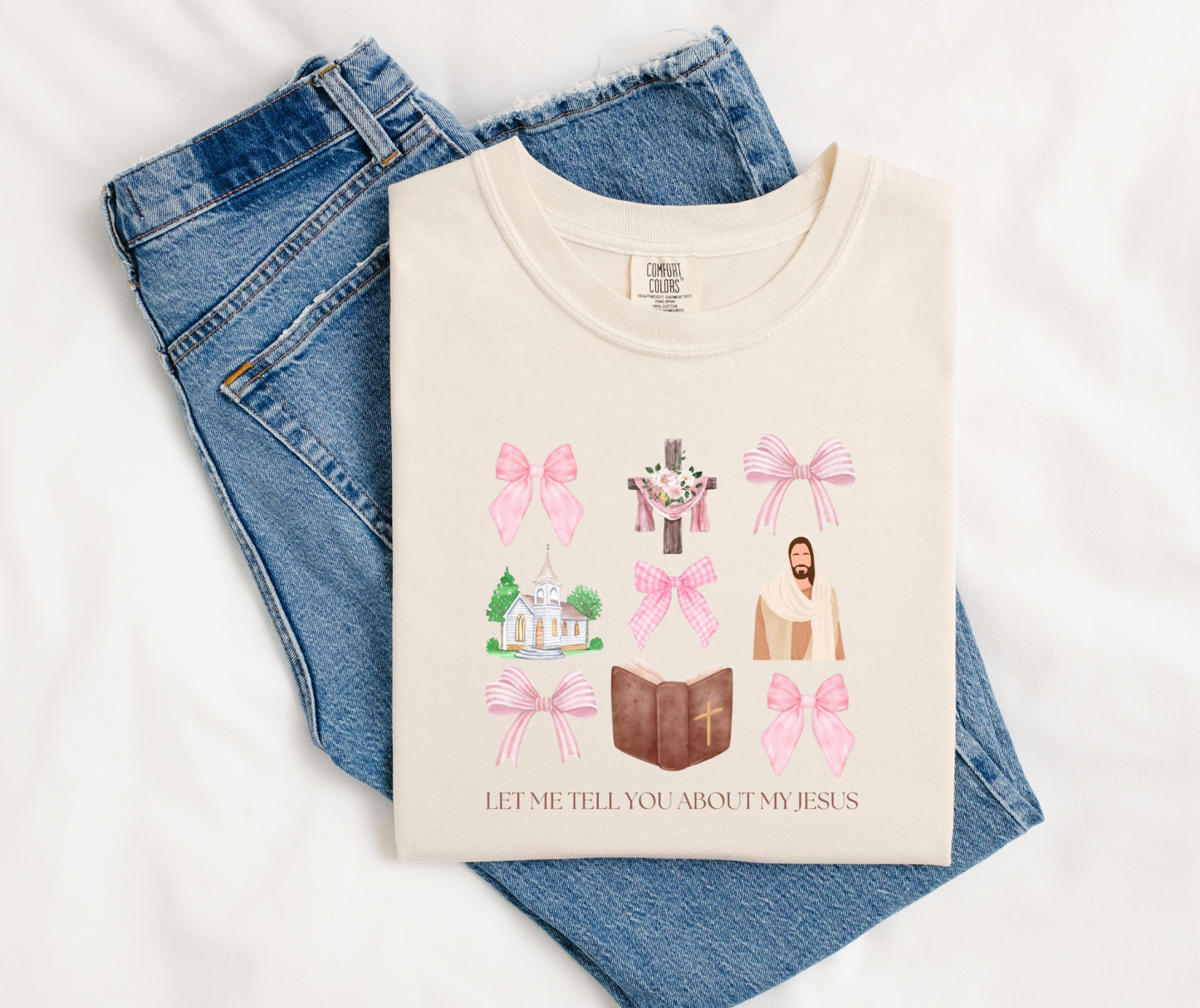 Let Me Tell You About My Jesus Short Sleeve/Comfort Color/1717