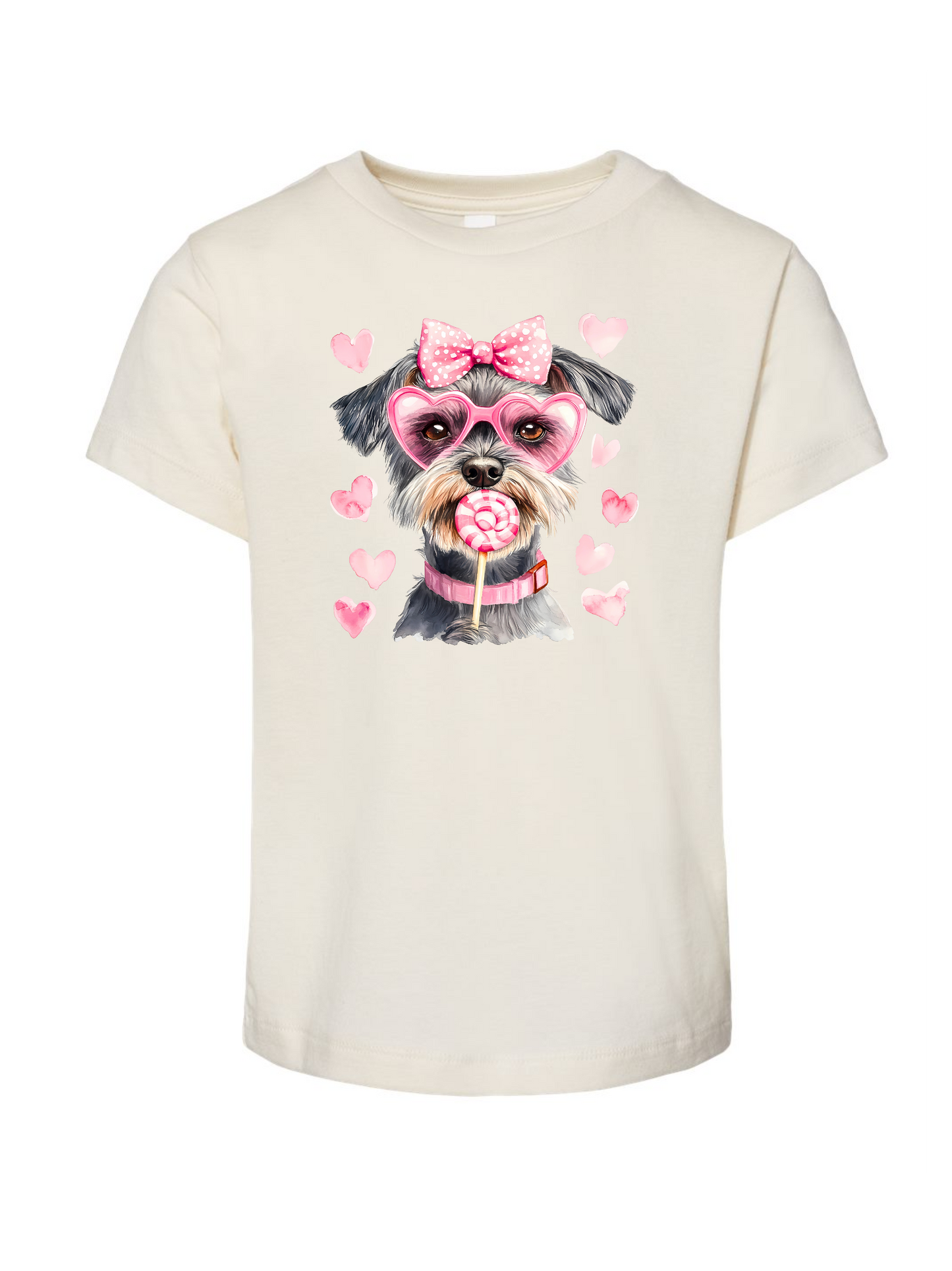 TODDLER Valentine Dogs Short Sleeve/Bella/3001T