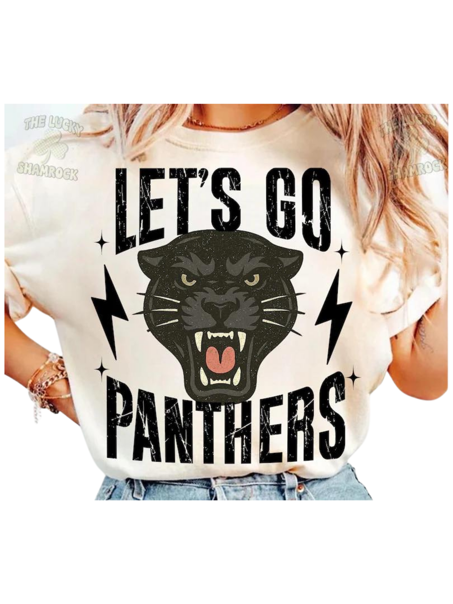 Let's Go Panthers Short Sleeve/Comfort Color/1717